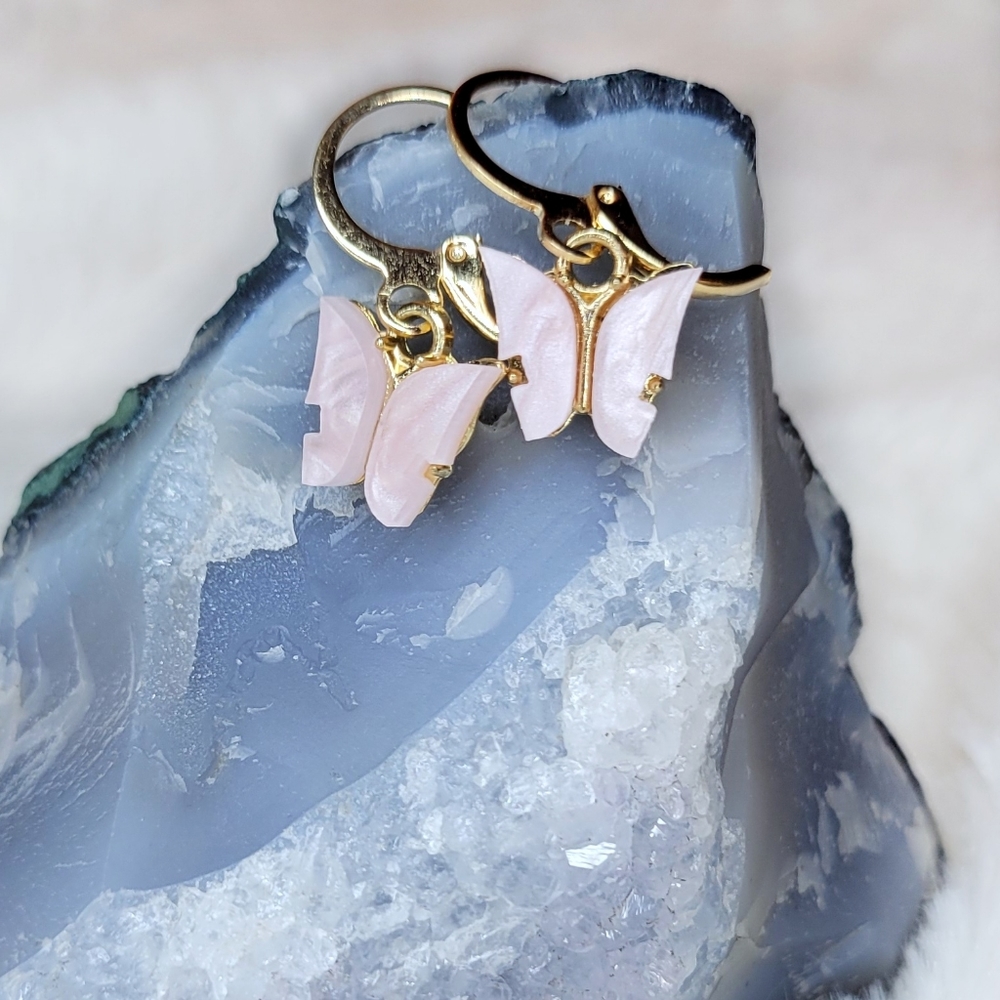 2 for $18❤️‍🔥 Butterfly Pink Structured Earrings